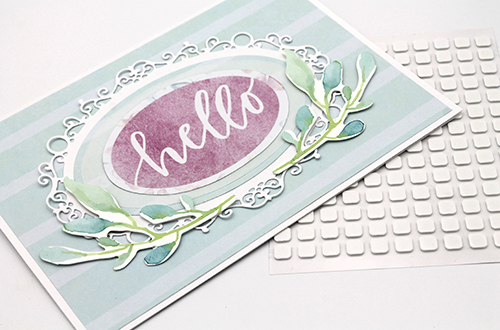 Layered Dimensional Hello Card by Tracy McLennon for Scrapbook Adhesives by 3L 