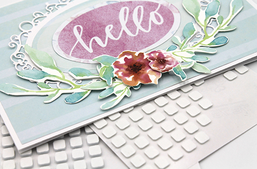 Layered Dimensional Hello Card by Tracy McLennon for Scrapbook Adhesives by 3L 