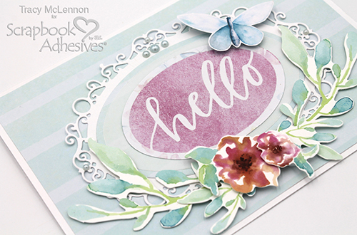 Layered Dimensional Hello Card by Tracy McLennon for Scrapbook Adhesives by 3L 