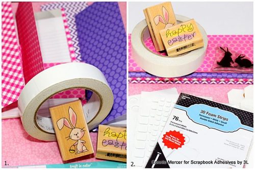 Happy Easter Notepad Tutorial by Connie Mercer for Scrapbook Adhesives by 3L
