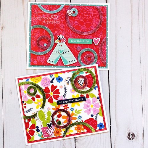 Happy Cards with Foiled 3D Foam Circle Frames by Connie Mercer for Scrapbook Adhesives by 3L 