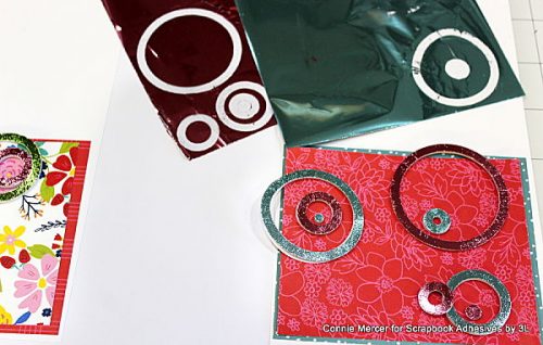 Happy Cards with Foiled 3D Foam Circle Frames by Connie Mercer for Scrapbook Adhesives by 3L 