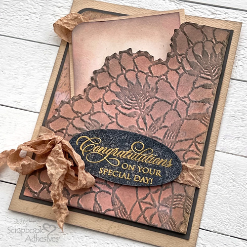 Congratulations Pocket Card by Judy Hayes for Scrapbook Adhesives by 3L 