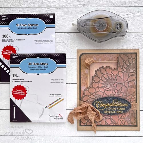 Congratulations Pocket Card by Judy Hayes for Scrapbook Adhesives by 3L 