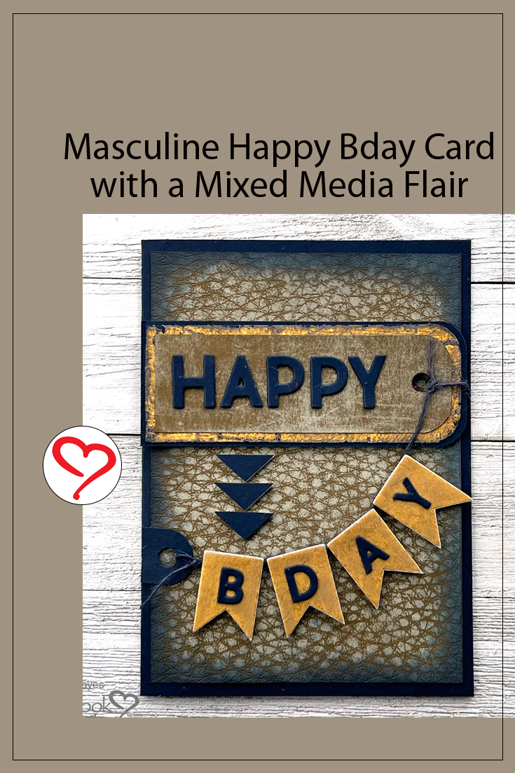 Masculine Happy Bday Card by Judy Hayes for Scrapbook Adhesives by 3L Pinterest