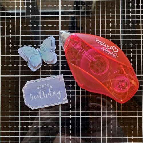 Happy Birthday Mini Slimline Card by Jamie Martin for Scrapbook Adhesives by 3L