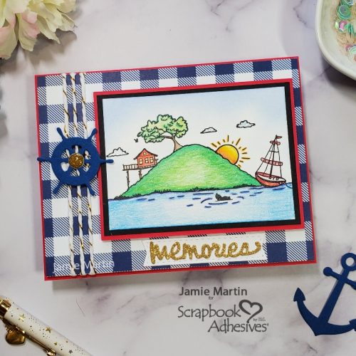 Summer Memories Card by Jamie Martin for Scrapbook Adhesives by 3L 