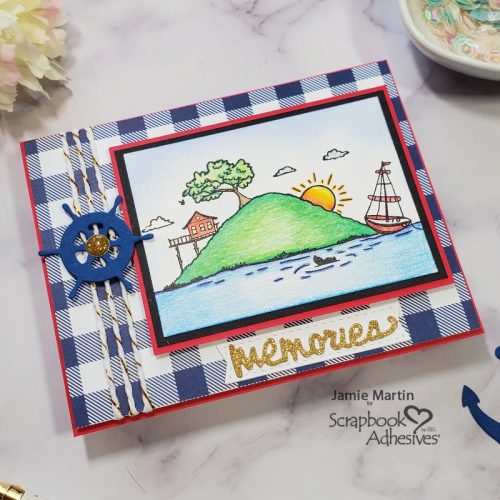 Summer Memories Card by Jamie Martin for Scrapbook Adhesives by 3L 