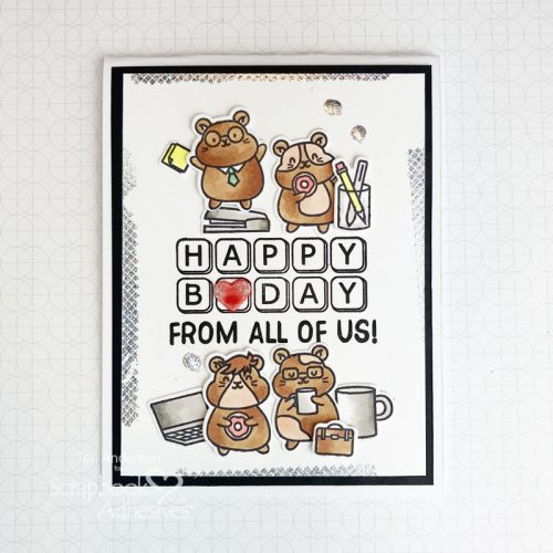 Office Birthday Wishes Card by Teri Anderson for Scrapbook Adhesives by 3L 