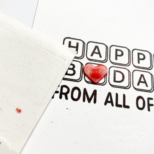 Office Birthday Wishes Card by Teri Anderson for Scrapbook Adhesives by 3L