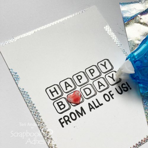 Office Birthday Wishes Card by Teri Anderson for Scrapbook Adhesives by 3L 