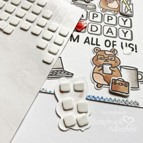 Office Birthday Wishes Card by Teri Anderson for Scrapbook Adhesives by 3L