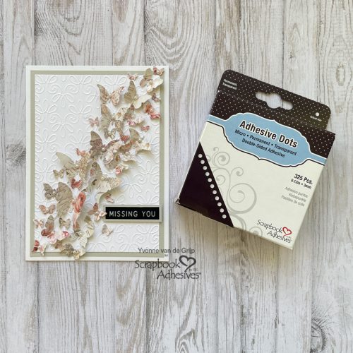 Missing You Butterfly Card by Yvonne van de Grijp for Scrapbook Adhesives by 3L