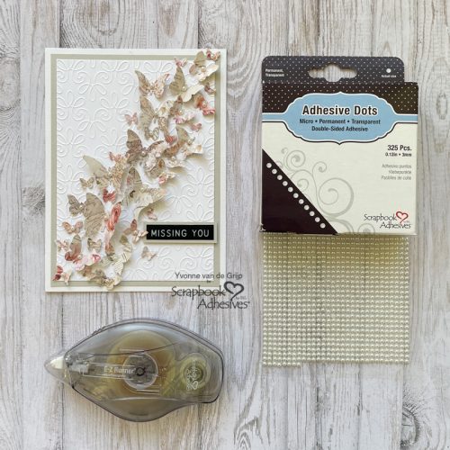 Missing You Butterfly Card by Yvonne van de Grijp for Scrapbook Adhesives by 3L