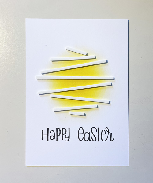 Easter Bunny Card with 3D Foam Strips by Yvonne van de Grijp for Scrapbook Adhesives by 3L