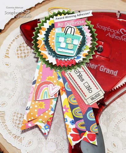 Good Vibes Ribbon, Card & Tag Ensemble by Connie Mercer for Scrapbook Adhesives by 3L 