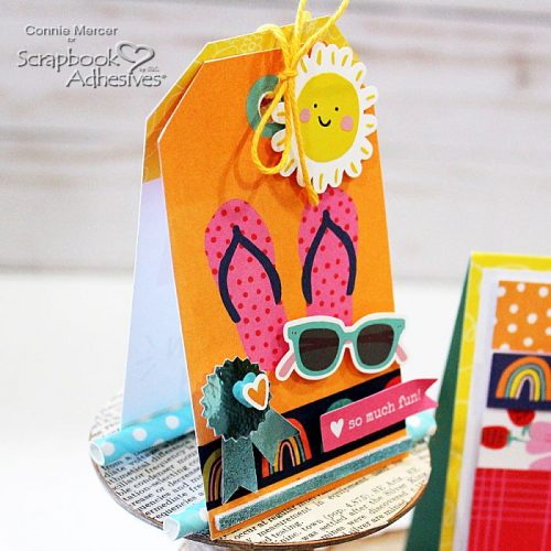 Good Vibes Ribbon, Card & Tag Ensemble by Connie Mercer for Scrapbook Adhesives by 3L 