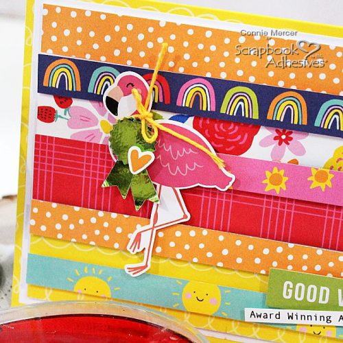 Good Vibes Ribbon, Card & Tag Ensemble by Connie Mercer for Scrapbook Adhesives by 3L 