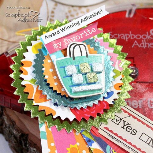 Good Vibes Ribbon, Card & Tag Ensemble by Connie Mercer for Scrapbook Adhesives by 3L 