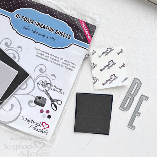 Collage Tag with Foil by Judy Hayes for Scrapbook Adhesives by 3L 