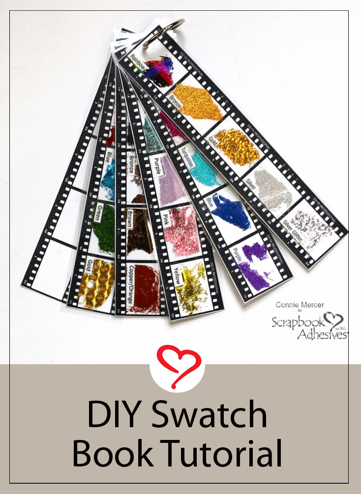 Metallic Foil Swatch Book by Connie Mercer for Scrapbook Adhesives by 3L Pinterest