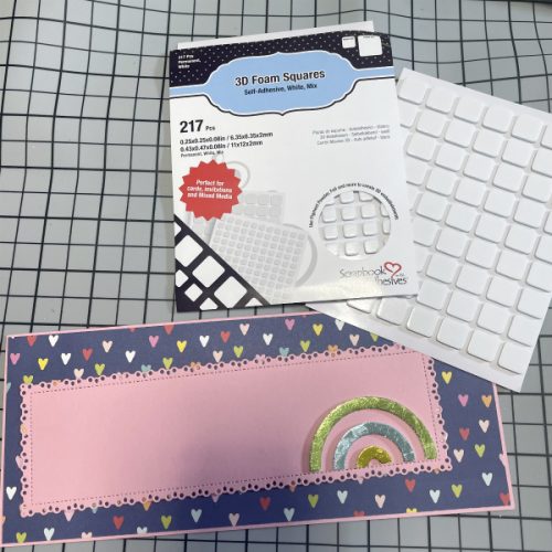 Easy Slimline Card with Dimension by Martha Lucia Gomez for Scrapbook Adhesives by 3L 