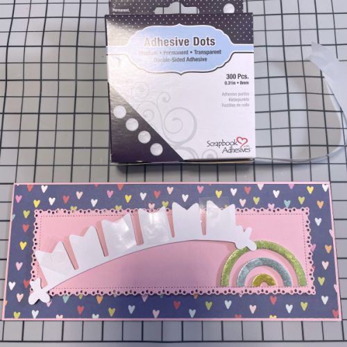 Easy Slimline Card with Dimension by Martha Lucia Gomez for Scrapbook Adhesives by 3L 