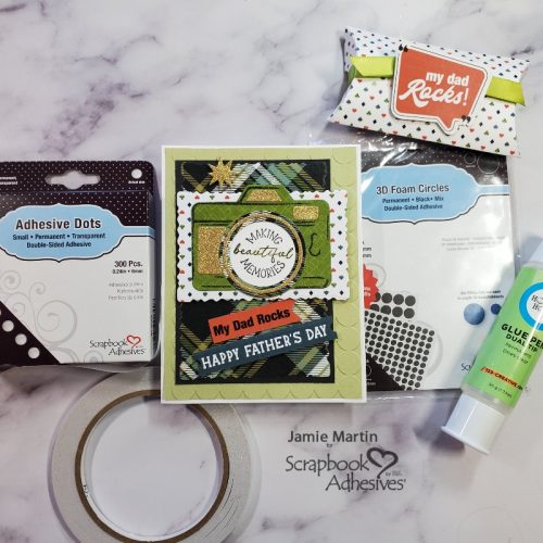 Dad Rocks Father's Day Card by Jamie Martin for Scrapbook Adhesives by 3L 