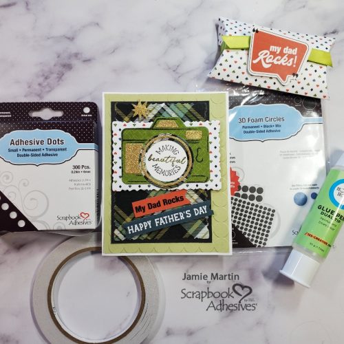 Dad Rocks Father's Day Card by Jamie Martin for Scrapbook Adhesives by 3L