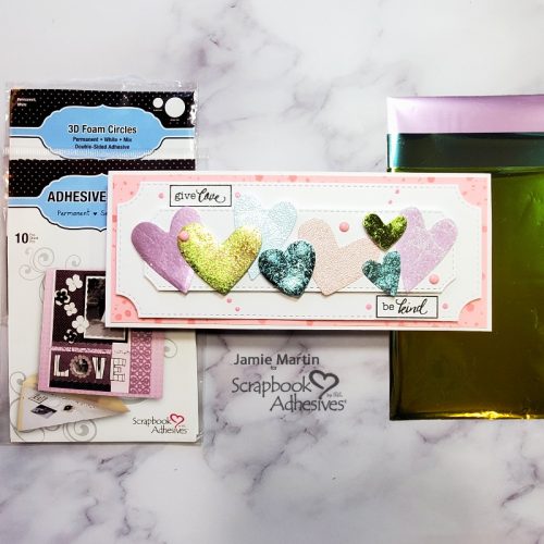 Fun With Foil Slimline Card by Jamie Martin for Scrapbook Adhesives by 3L 