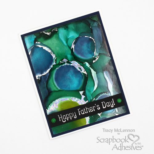 Foiled Alcohol Ink Background by Tracy McLennon for Scrapbook Adhesives by 3L 