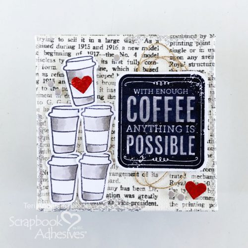 Coffee-Themed Canvas Home Decor by Teri Anderson for Scrapbook Adhesives by 3L 
