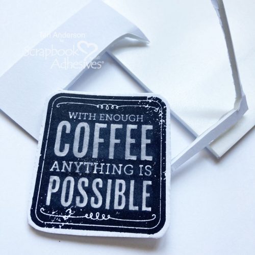 Coffee-Themed Canvas Home Decor by Teri Anderson for Scrapbook Adhesives by 3L