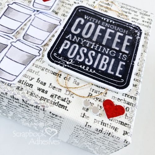Coffee-Themed Canvas Home Decor by Teri Anderson for Scrapbook Adhesives by 3L