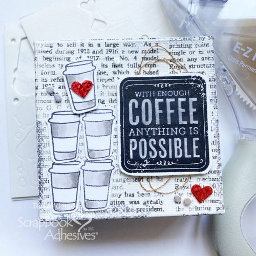 Coffee-Themed Canvas Home Decor by Teri Anderson for Scrapbook Adhesives by 3L