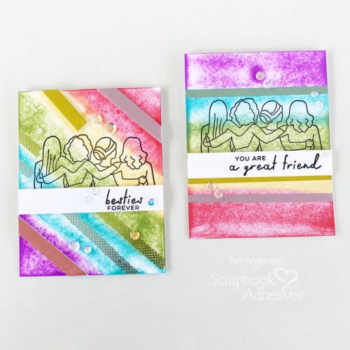 Friendship Cards with Foiling by Teri Anderson for Scrapbook Adhesives by 3L 