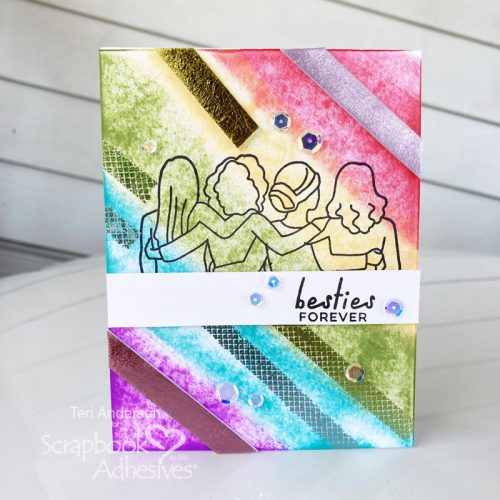 Friendship Cards with Foiling by Teri Anderson for Scrapbook Adhesives by 3L