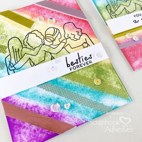 Friendship Cards with Foiling by Teri Anderson for Scrapbook Adhesives by 3L