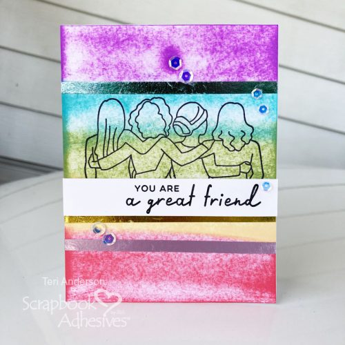 Friendship Cards with Foiling by Teri Anderson for Scrapbook Adhesives by 3L