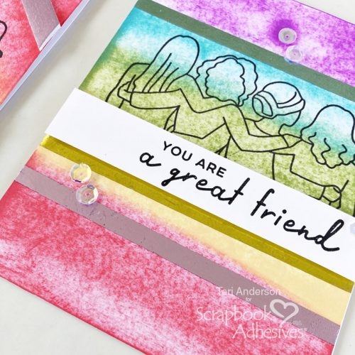 Friendship Cards with Foiling by Teri Anderson for Scrapbook Adhesives by 3L