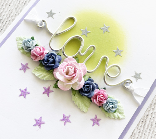 Glittered Stars Love Card by Yvonne van de Grijp for Scrapbook Adhesives by 3L 