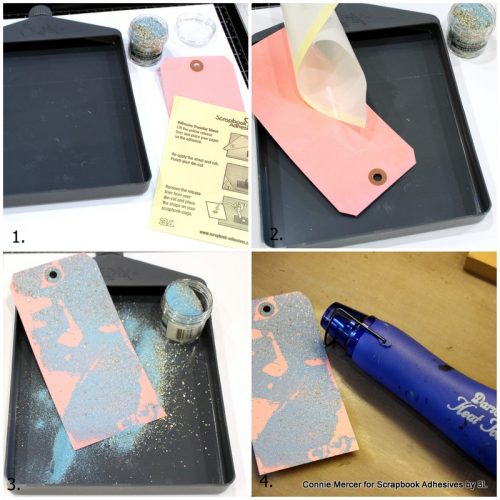Mixed Media Spring Tags by Connie Mercer for Scrapbook Adhesives by 3L