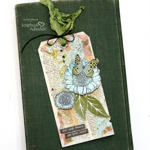 Mixed Media Spring Tags by Connie Mercer for Scrapbook Adhesives by 3L 