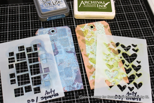 Mixed Media Spring Tags by Connie Mercer for Scrapbook Adhesives by 3L 