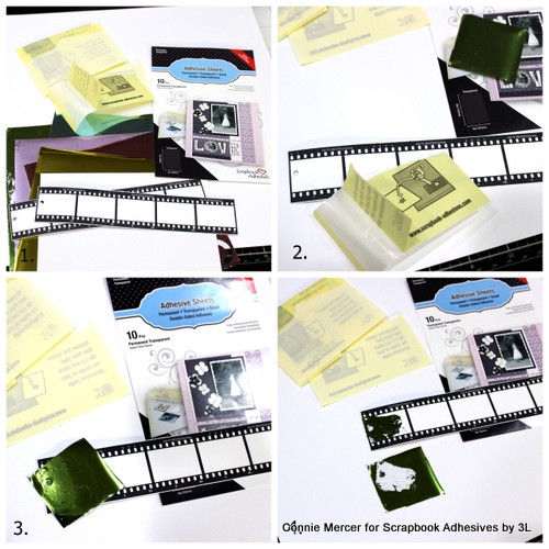 Metallic Foil Swatch Book by Connie Mercer for Scrapbook Adhesives by 3L