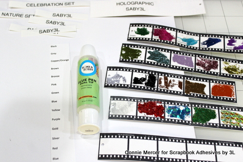 Metallic Foil Swatch Book by Connie Mercer for Scrapbook Adhesives by 3L