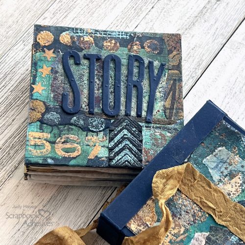 Mixed Media Mini Book by Judy Hayes for Scrapbook Adhesives by 3L