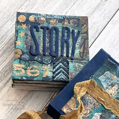 Mixed Media Mini Book by Judy Hayes for Scrapbook Adhesives by 3L 