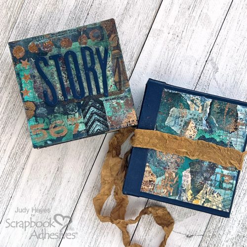 Mixed Media Mini Book by Judy Hayes for Scrapbook Adhesives by 3L 