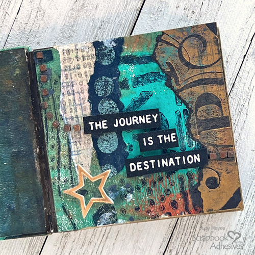Mixed Media Mini Book by Judy Hayes for Scrapbook Adhesives by 3L